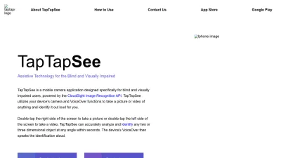 Screenshot preview of taptapseeapp.com