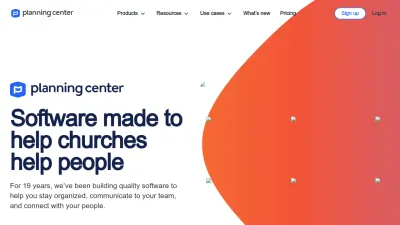 Screenshot preview of planningcenter.com