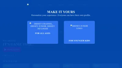 Screenshot preview of disneynow.com