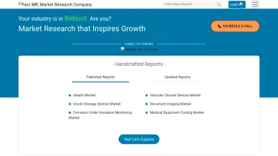 Screenshot preview of factmr.com