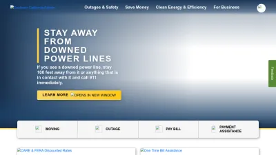 Screenshot preview of sce.com