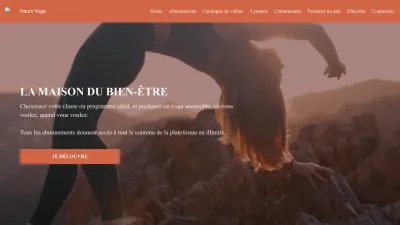 Screenshot preview of haumyoga.fr