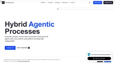 Screenshot preview of workflowgen.com