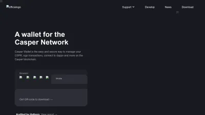 Screenshot preview of casperwallet.io