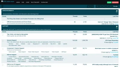 Screenshot preview of forum.kodi.tv