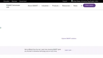 Screenshot preview of smarttech.com