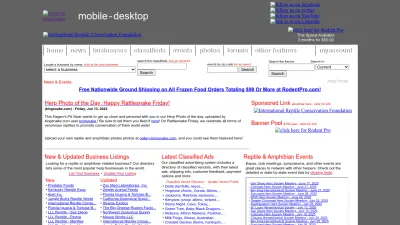 Screenshot preview of kingsnake.com