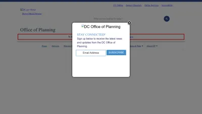 Screenshot preview of planning.dc.gov