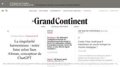 Screenshot preview of legrandcontinent.eu