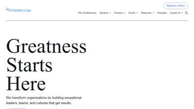 Screenshot preview of franklincovey.com