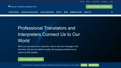 Screenshot preview of atanet.org
