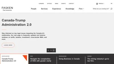Screenshot preview of fasken.com