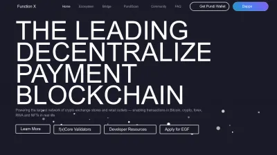 Screenshot preview of functionx.io