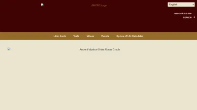 Screenshot preview of amorc.org