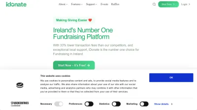 Screenshot preview of idonate.ie