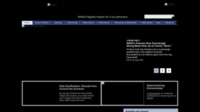 Screenshot preview of chandra.si.edu