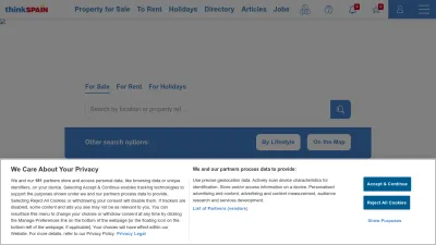 Screenshot preview of thinkspain.com