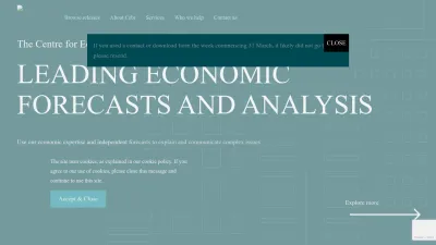 Screenshot preview of cebr.com