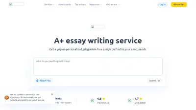 Screenshot preview of edubirdie.com