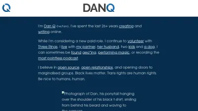 Screenshot preview of danq.me