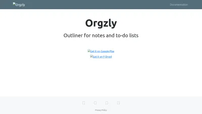 Screenshot preview of orgzly.com
