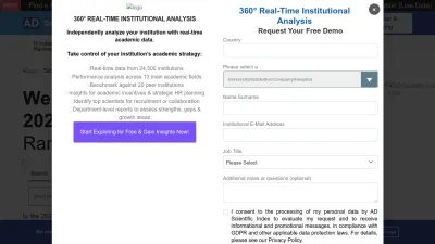 Screenshot preview of adscientificindex.com