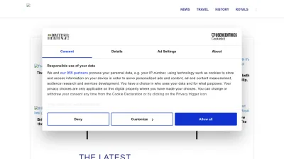 Screenshot preview of britishheritage.com