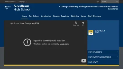 Screenshot preview of nhs.needham.k12.ma.us