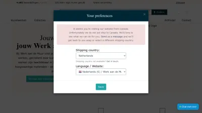 Screenshot preview of werkaandemuur.nl