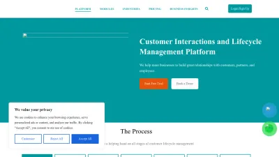 Screenshot preview of incust.com