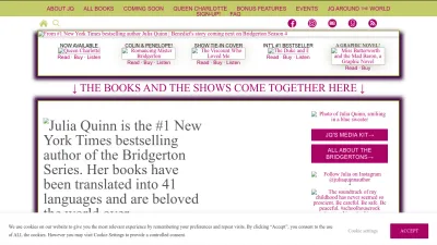 Screenshot preview of juliaquinn.com