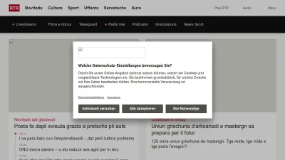 Screenshot preview of rtr.ch
