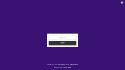 Screenshot preview of kahoot.it