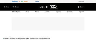 Screenshot preview of vogue.globo.com
