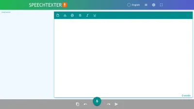 Screenshot preview of speechtexter.com