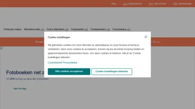 Screenshot preview of albelli.nl