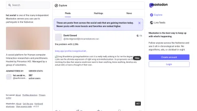 Screenshot preview of hci.social