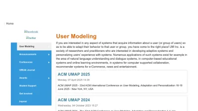 Screenshot preview of um.org