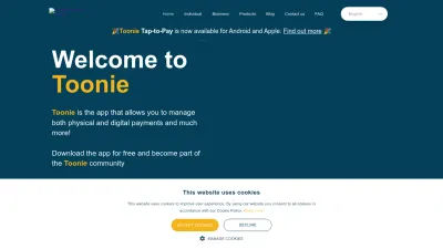 Screenshot preview of toonieglobal.com
