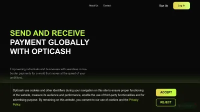 Screenshot preview of opticash.io