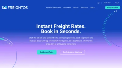 Screenshot preview of freightos.com