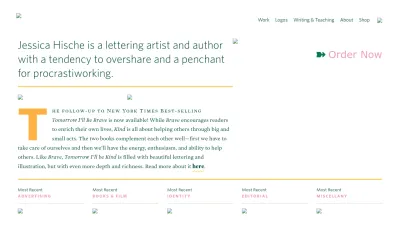 Screenshot preview of jessicahische.is