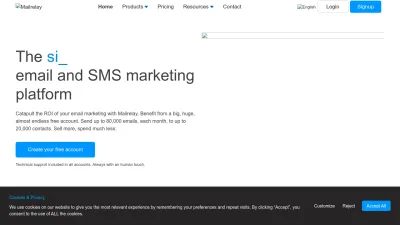 Screenshot preview of mailrelay.com
