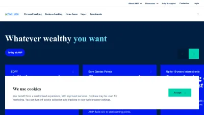 Screenshot preview of amp.com.au