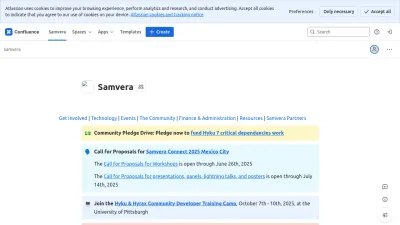 Screenshot preview of samvera.atlassian.net