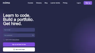 Screenshot preview of mimo.org
