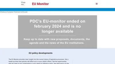 Screenshot preview of eumonitor.eu