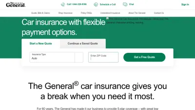 Screenshot preview of thegeneral.com