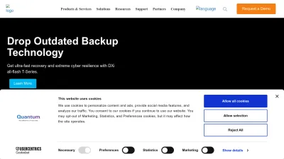 Screenshot preview of quantum.com