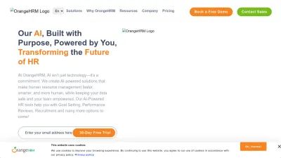 Screenshot preview of orangehrm.com